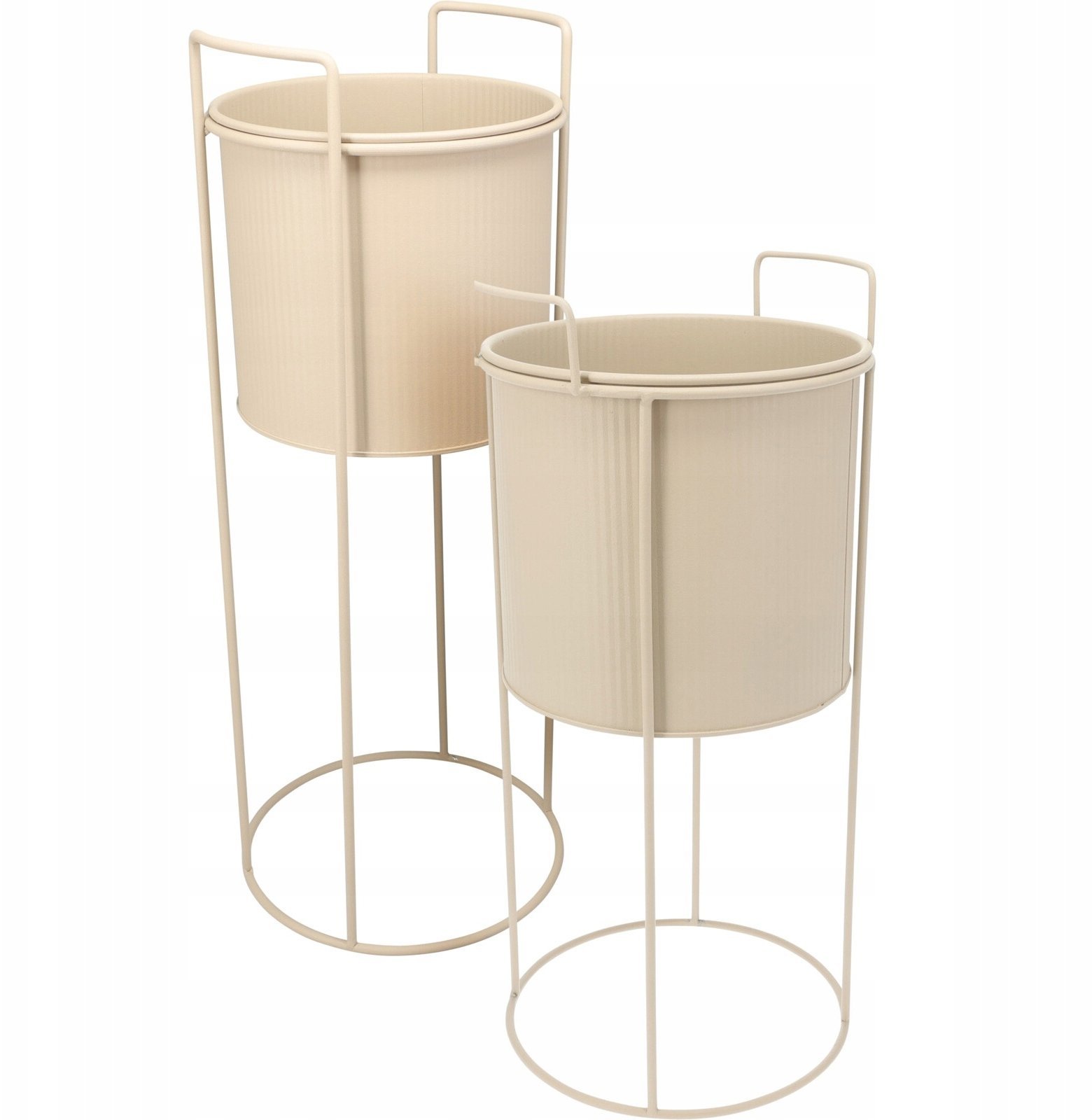 Home Styling Collection Kwietniki metalowe, 2 sztuki