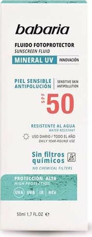Babaria Ochrona Słoneczna Babaria Solar Mineral UV Spf 50 (50 ml)