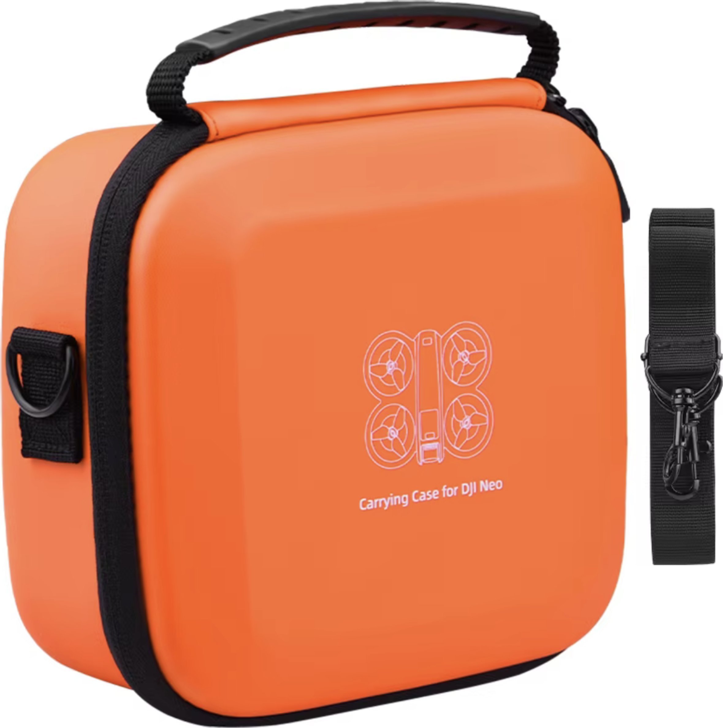 TORBA ETUI HARD CASE FUTERAŁ BRDRC NA DRONA I AKUMULATORY DO DJI NEO (POMARAŃCZOWE)