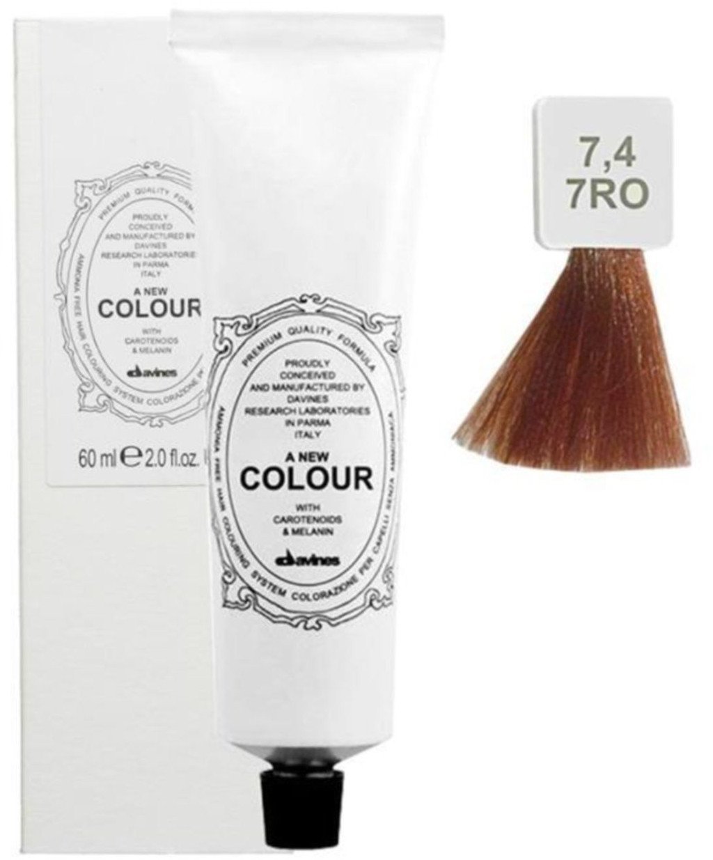 Davines, A New Colour, Permanent Hair Dye, 7.4 , 60 ml For Women