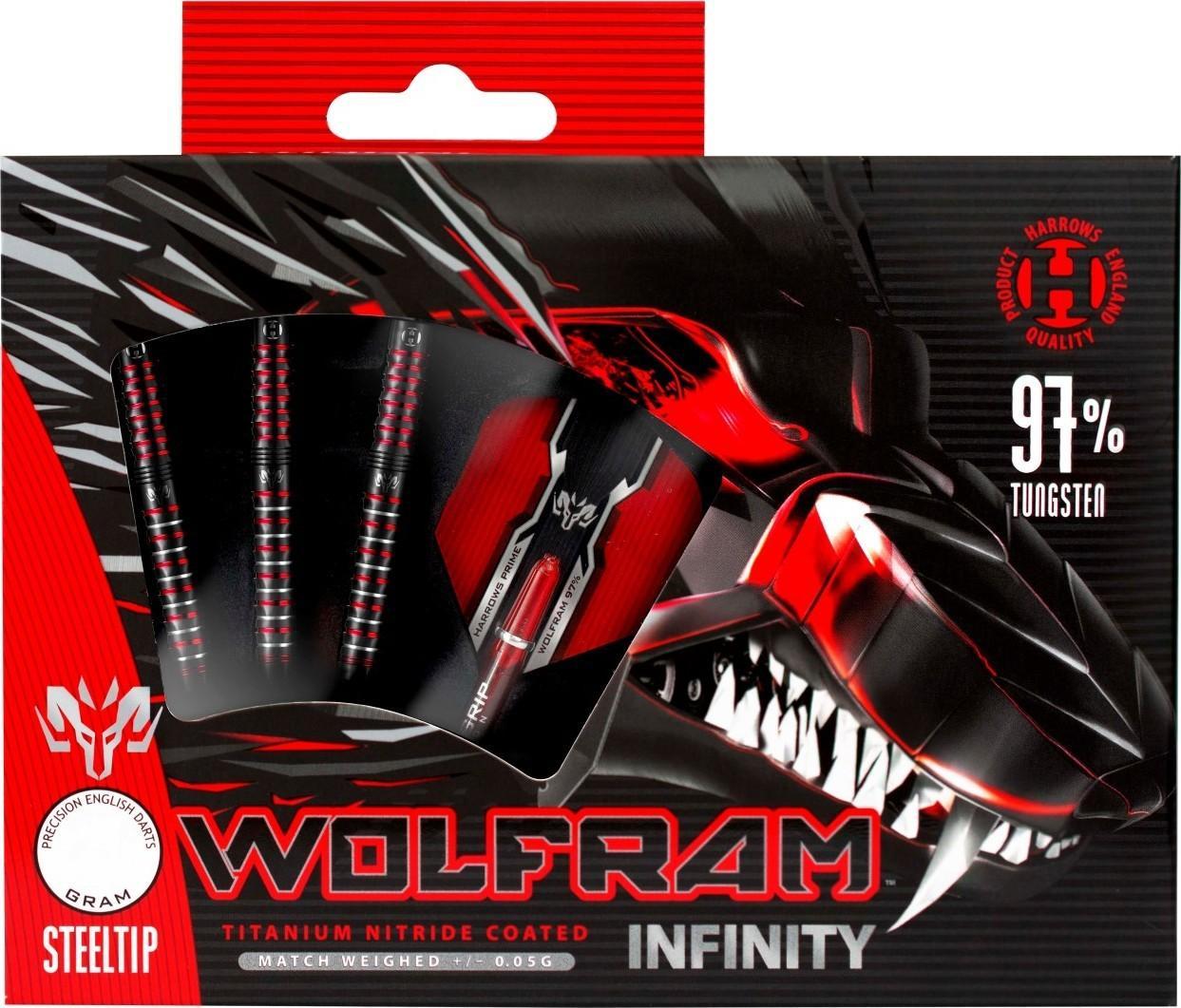 Harrows Darty Rzutki ze stalowym grotem Harrows Volfram Infinity 97%, 3x23 g