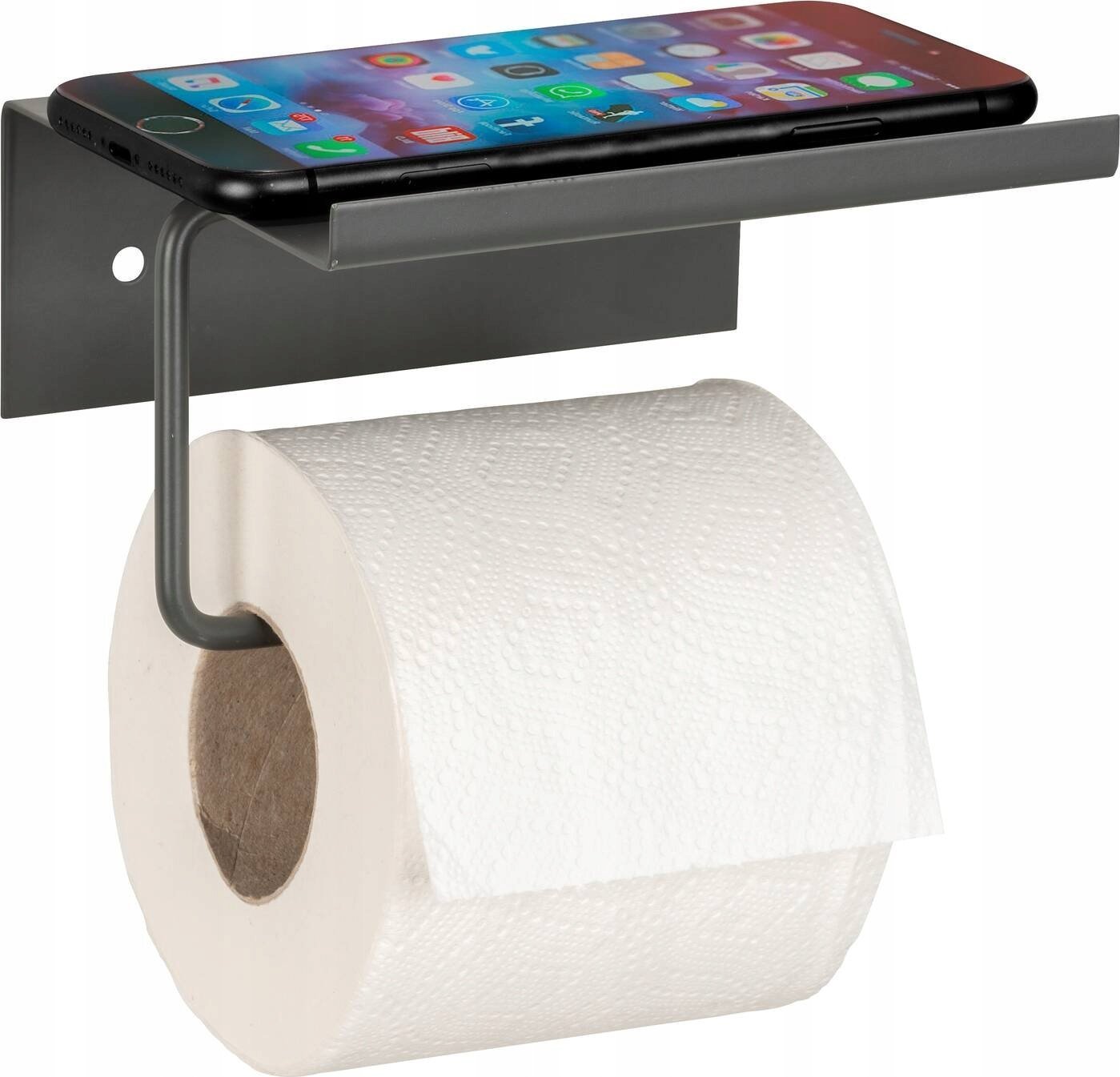 Wenko Metalowy uchwyt na papier z półeczką DESULO