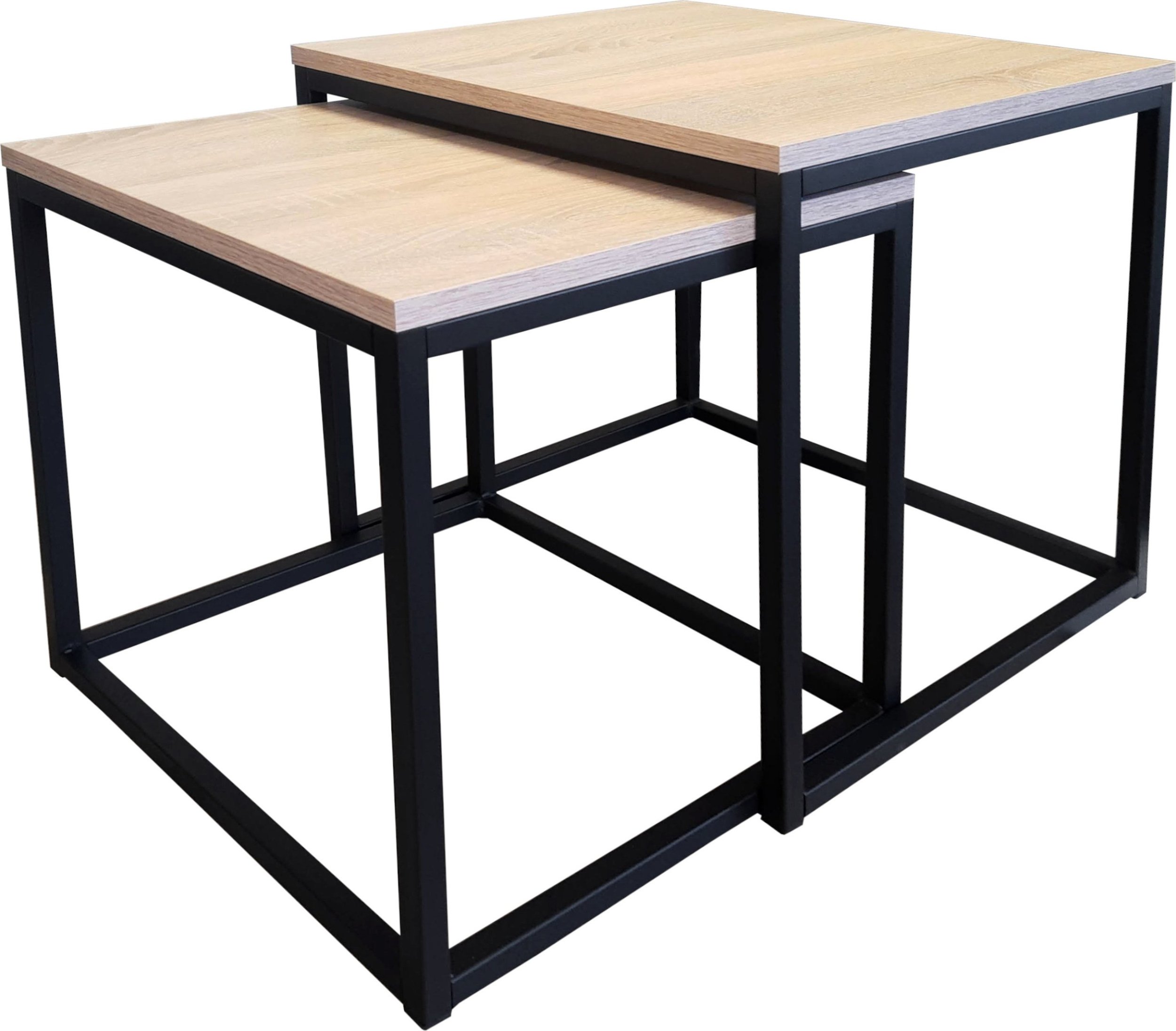 Elior Stolik kawowy 2W1 dąb sonoma podstawa czarna