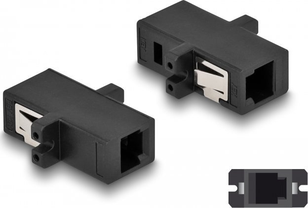 DeLOCK 87933 adapter światłowodowy MT-RJ/MT-RJ 1 szt. Czarny