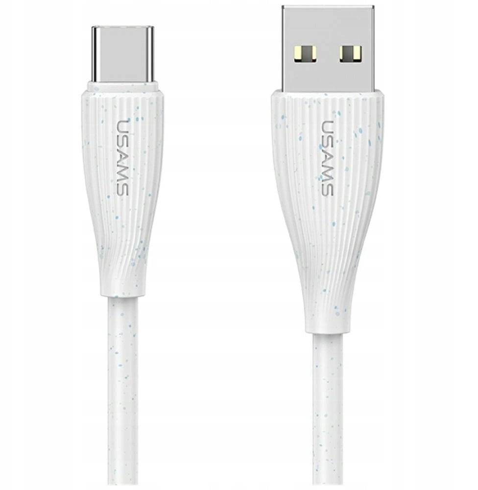 Kabel USB Usams USB-A - USB-C 1 m Biały