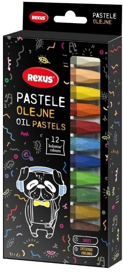 Kredki pastelowe jumbo 12 kolorów