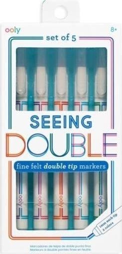 Ooly Cienkopisy podwójnie piszące Seeing Double 5szt