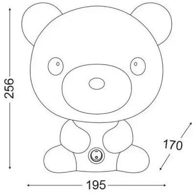 ACA Lighting nakts lampa bērniem lācis 15W 45105 45105 (5208055029327)