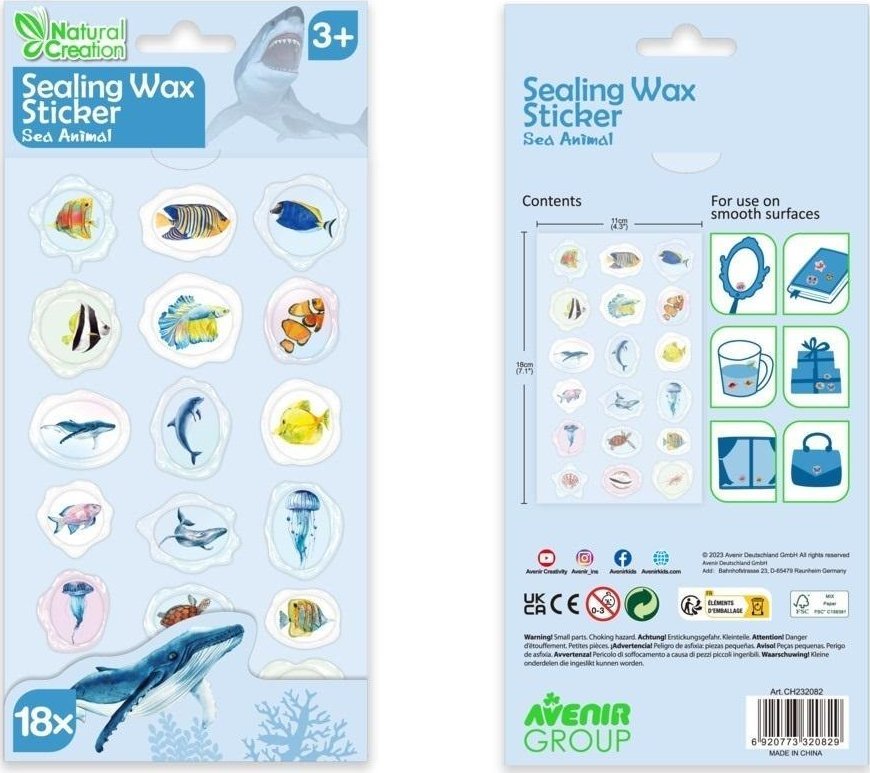 Naklejki woskowe - Stworzenia morskie