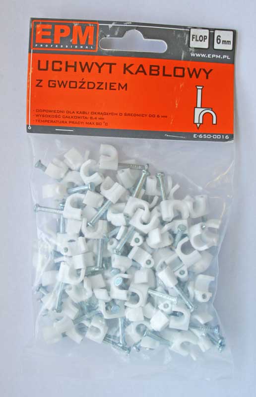 EPM Uchwyt kablowy FLOP FO-6 100 sztuk - E-650-0016