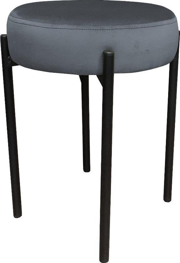 Atos Taboret TORIN BL VELVET ciemno szary
