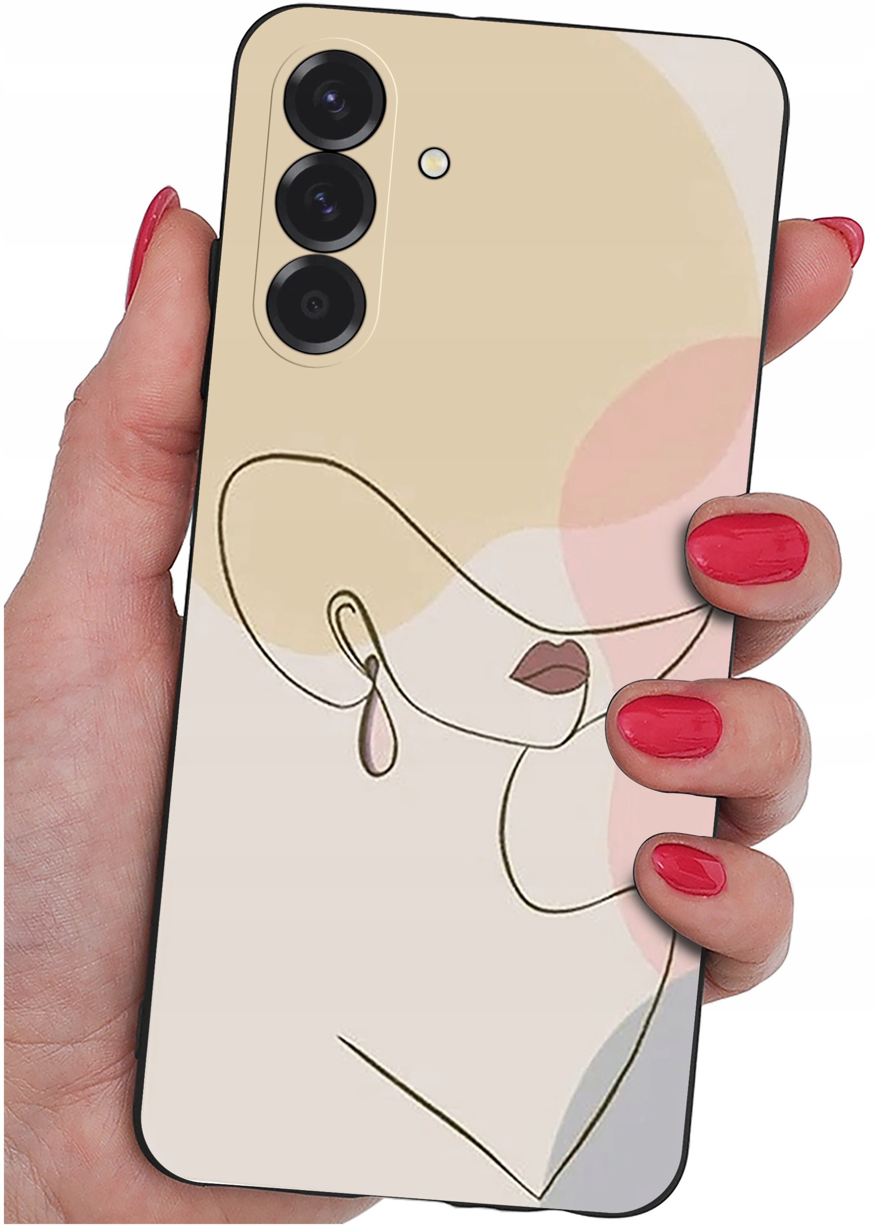 ETUI do Samsung A26 5G | WZORY | SILIKONOWE MATT CASE + SZKŁO 9H