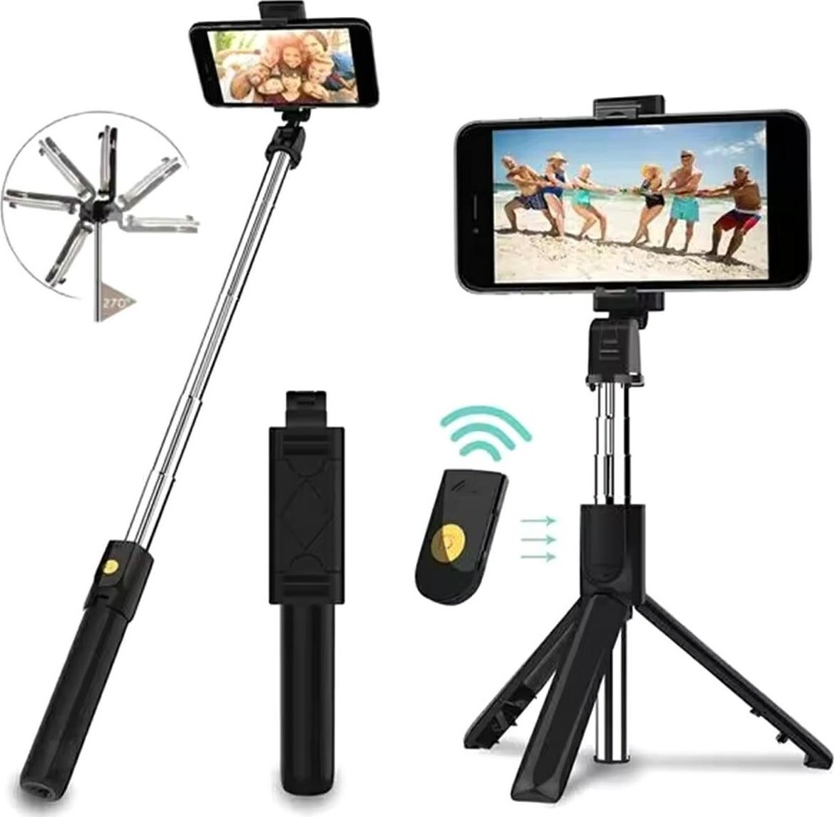 Selfie stick ATL ST15 Kijek do selfie tripod statyw pilot