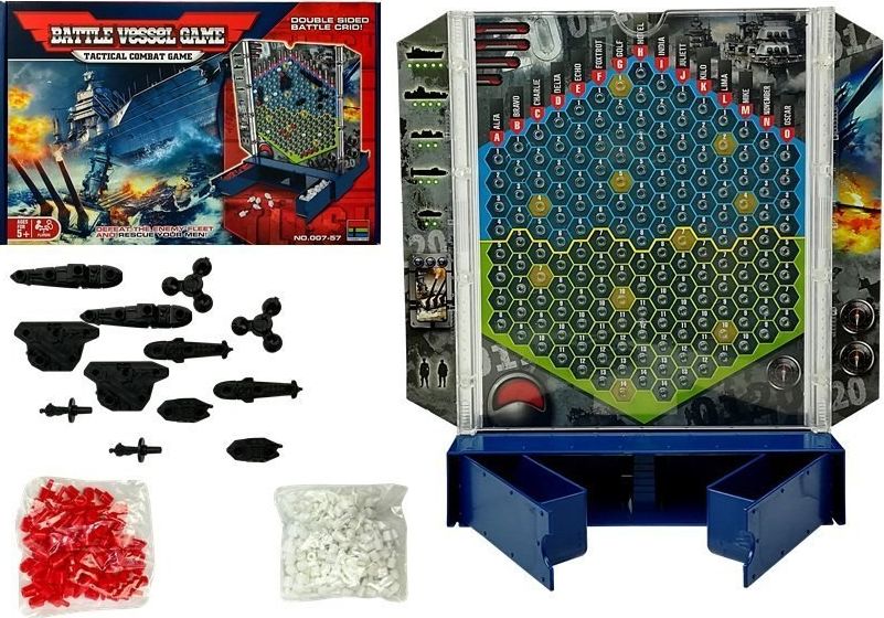 LeanToys Strategiczna Gra w Statki Bitwa Morska