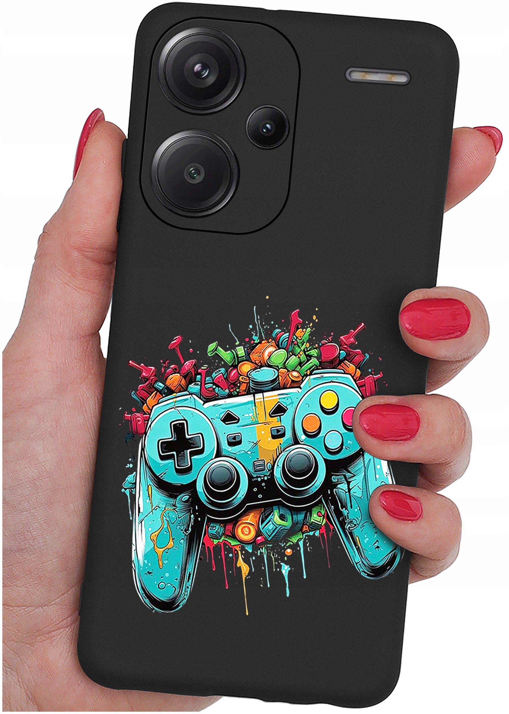 krainaGSM ETUI do Xiaomi Redmi Note 13 Pro+ Plus WZORY SILIKONOWE MATT CASE