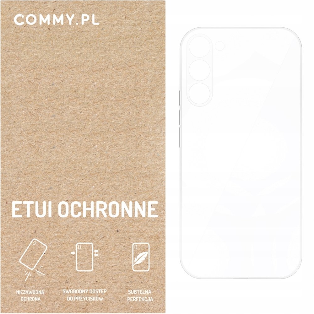 Przezroczyste etui COMMY Slim 2 mm styl i ochrona dla Samsung Galaxy S23