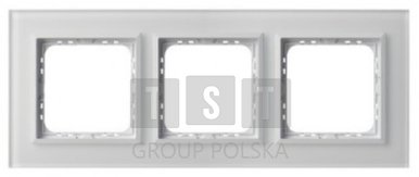 R-3RGC/78/00 SONATA Ramka potrójna białe szkło szronione R-3RGC/78/00