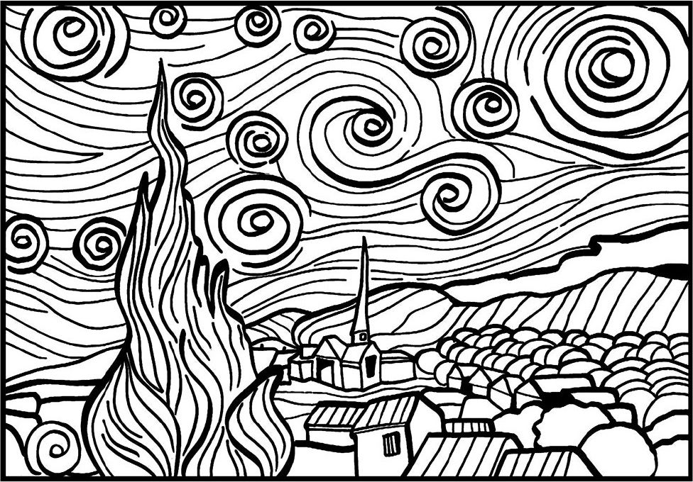 Kolorow. Welw. Van Gogh Gwiaździsta Noc