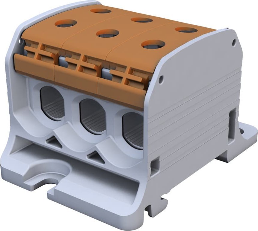 Simet Złączka szynowa gwintowa Al/Cu STB 50-3 (87360) SIMBLOCK brązowy 81003015