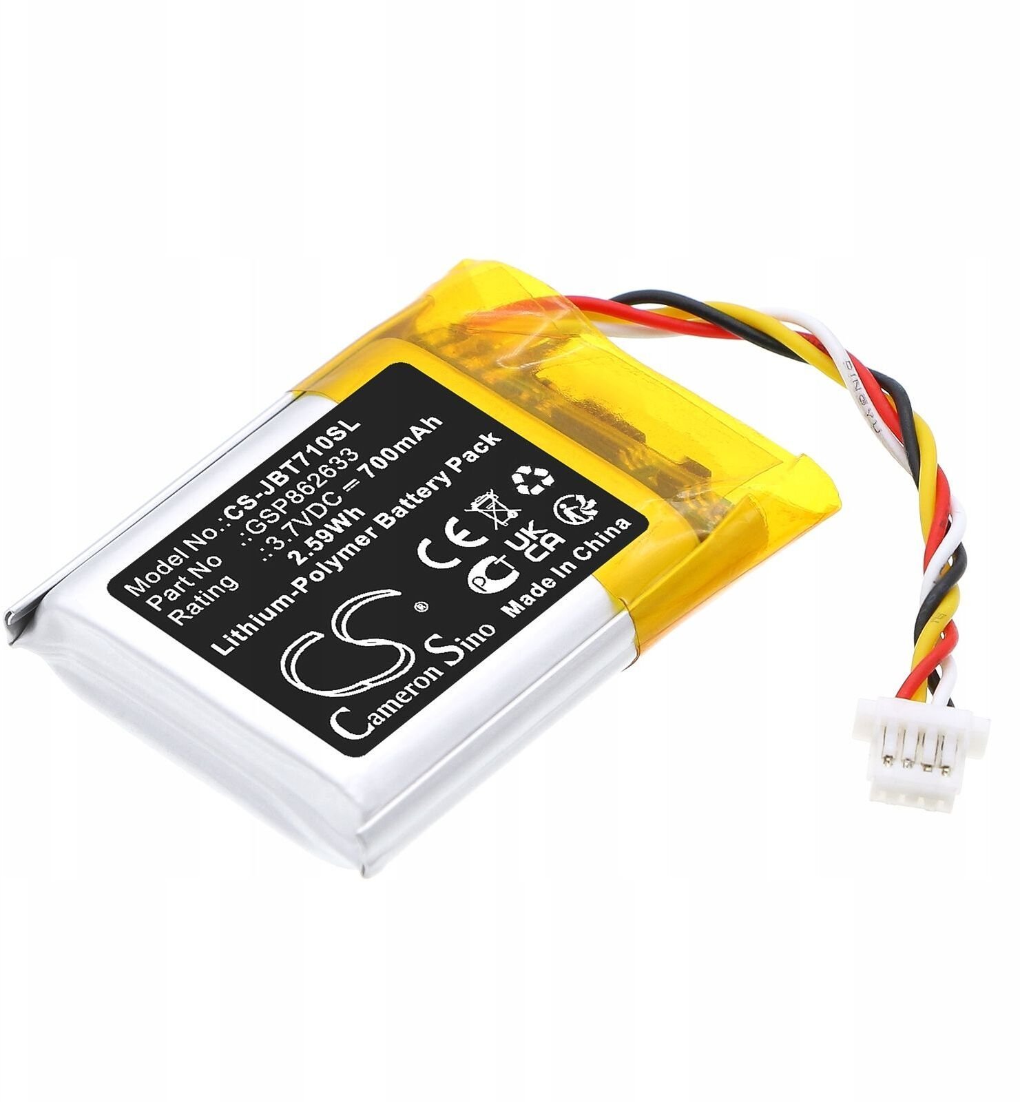 Akumulator Bateria Typu Jbl Cs-jbt710sl Do Słuchawek Jbl Tune 710 Bt 700mah / Cs-jbt710sl