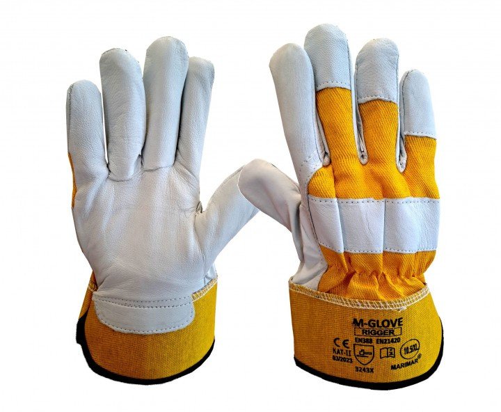 Rękawice ochronne M-GLOVE RIGGER YELLOW 3243X (1 para) - Rozmiar 10,5