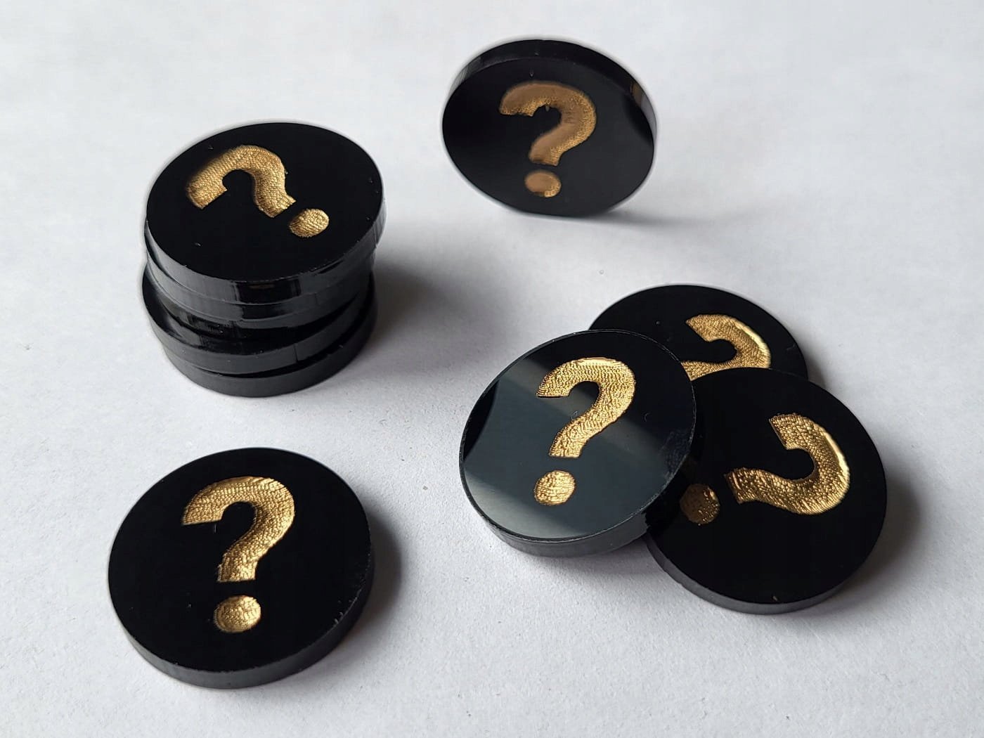 Crafters Crafters: Znaczniki questów - Czarno-z³ote - Pytajnik