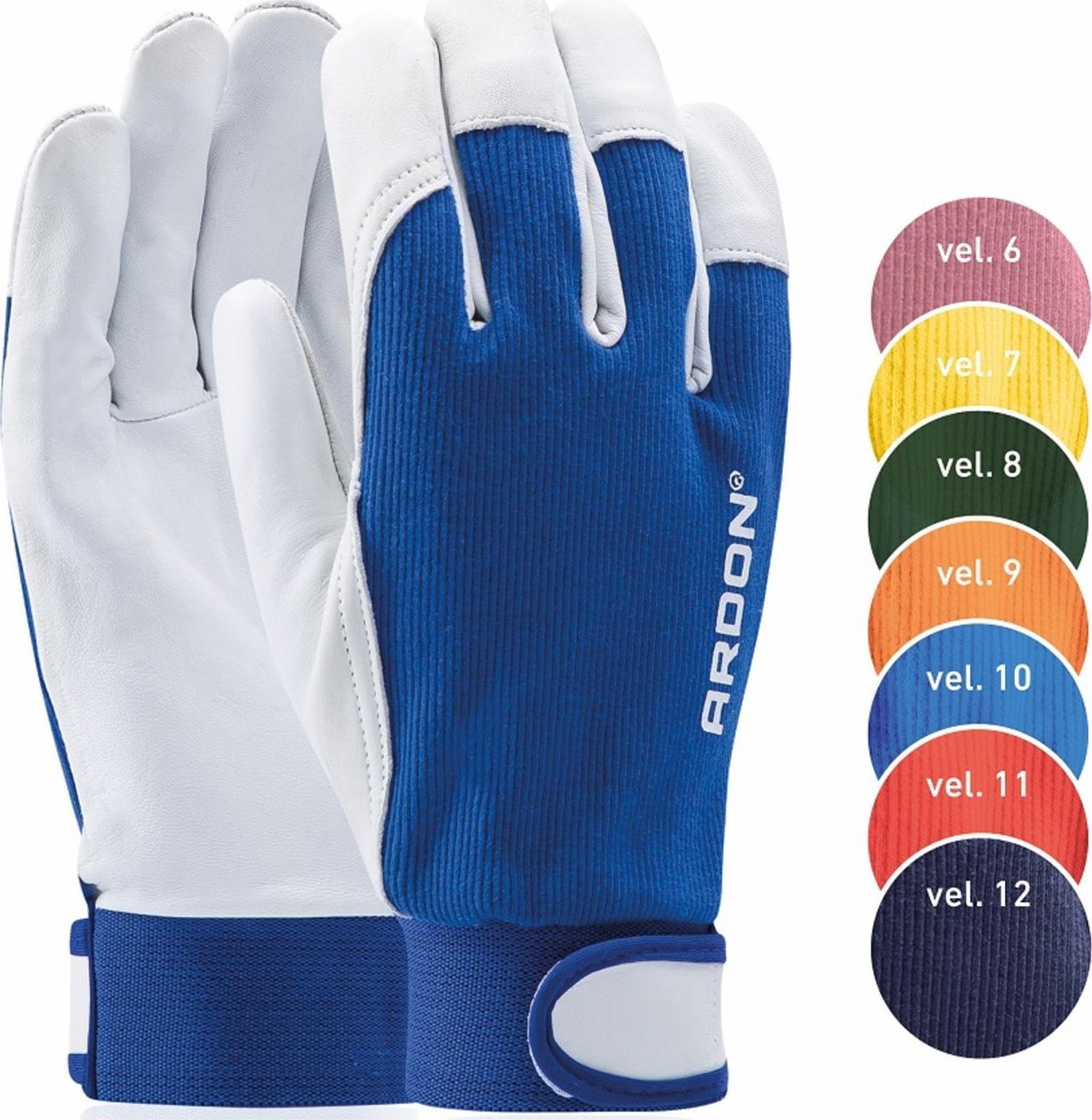 Ardon HOBBY - RĘKAWICE DŁOŃ Z WYSOKIEJ JAKOŚCI OWCZEJ SKÓRY A1073 10,5