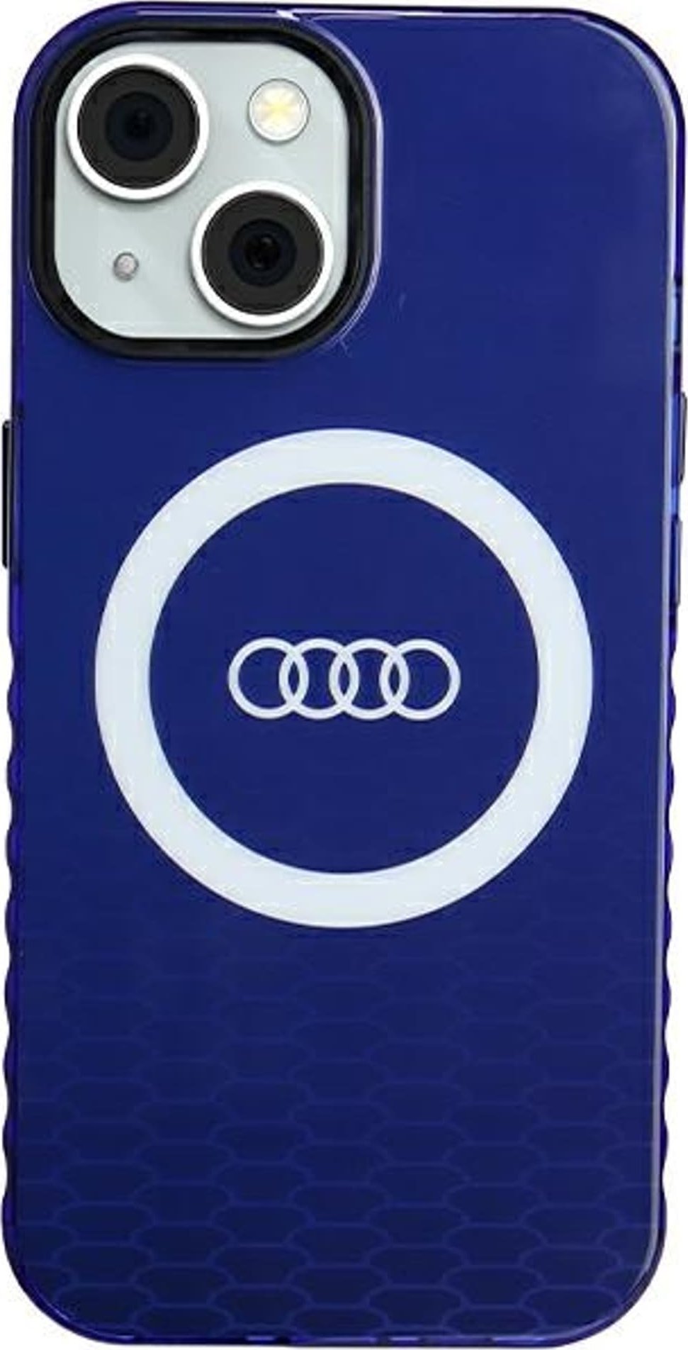 Audi Audi IML Big Logo MagSafe Case iPhone 15 / 14 / 13 6.1" niebieski/navy blue hardcase AU-IMLMIP15-Q5/D2-BE