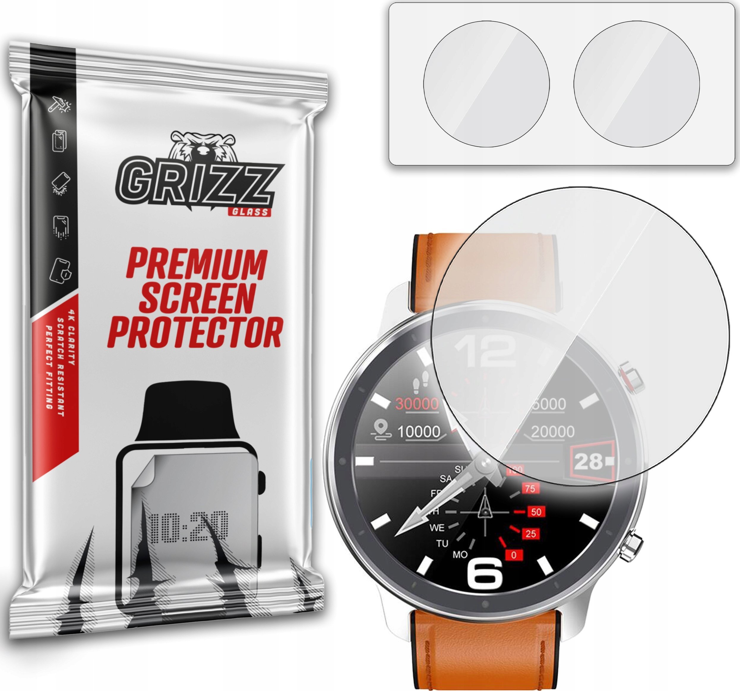 GrizzGlass Szkło hybrydowe GrizzGlass HybridGlass do Watchmark WL11