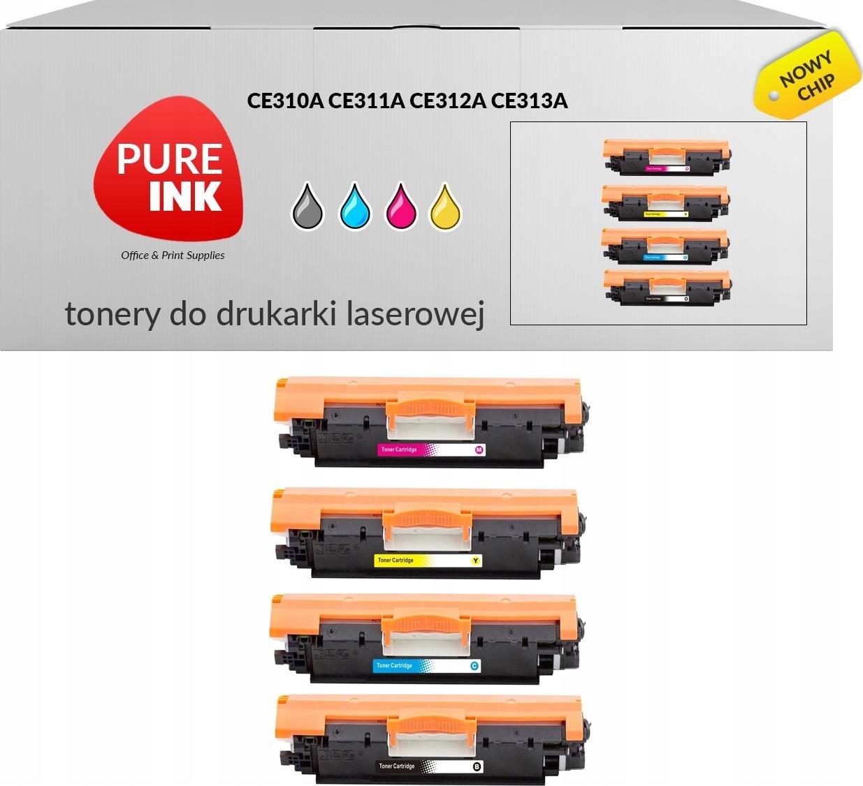 Toner Pureink Zestaw CMYK Zamiennik HP126A