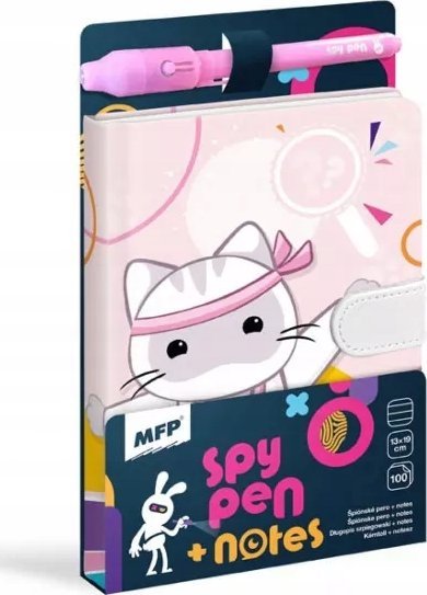 MFP paper sPY NOTES fioletowy + długopis UV 7510189