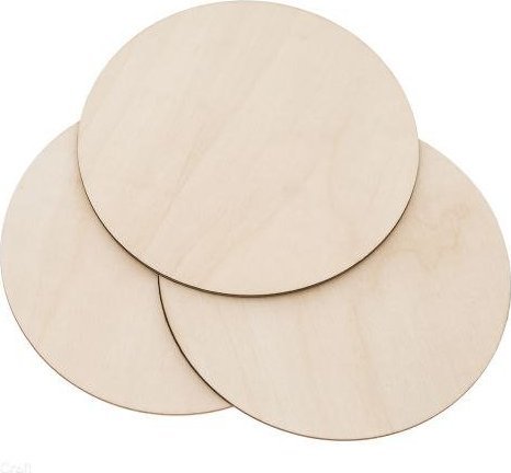 Dalprint Baza drewniana DPCRAFT koło 16, 5 cm, 3 sztuk