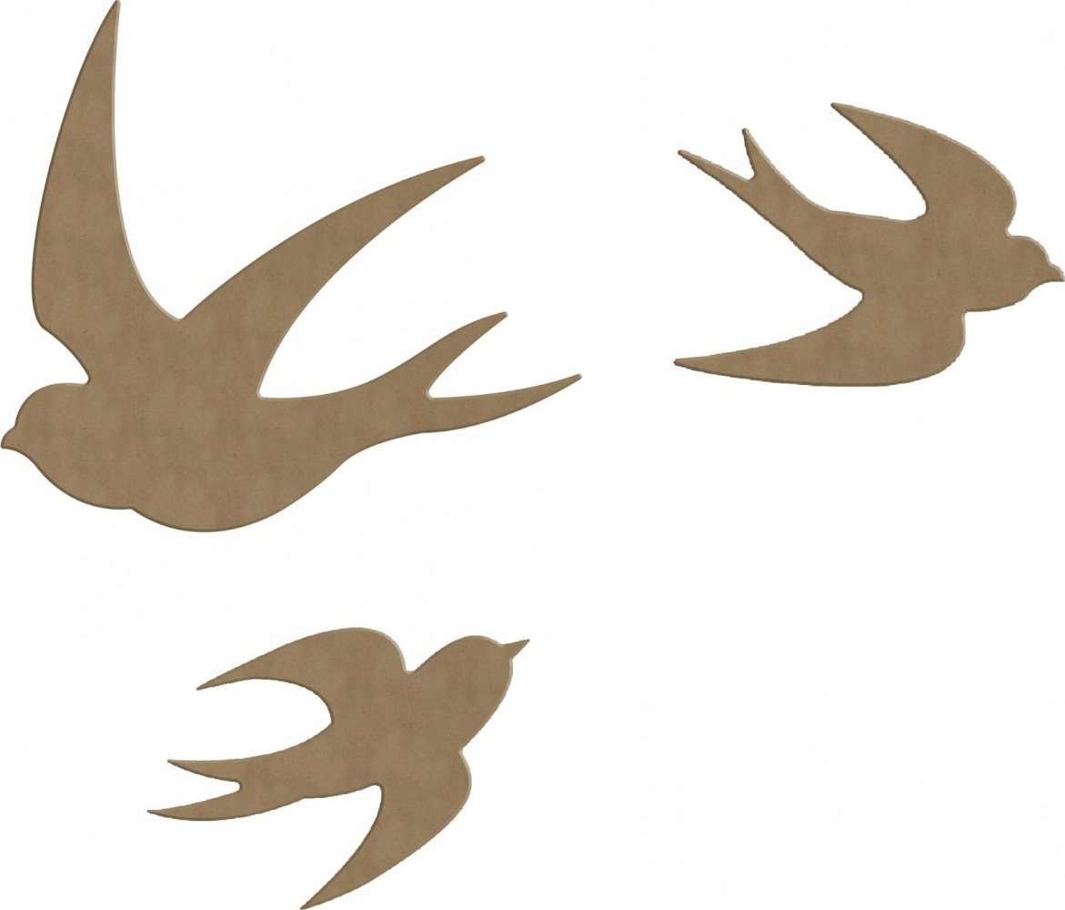 Dekoracja z MDF 3 Jaskółki