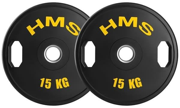 TOG15 2 x 15 KG TALERZ OLIMPIJSKI OGUMOWANY 2 x 15 KG HMS