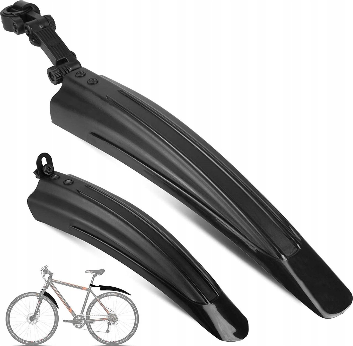 Korbi Błotniki rowerowe 2 szt. MTB 24-26 czarne