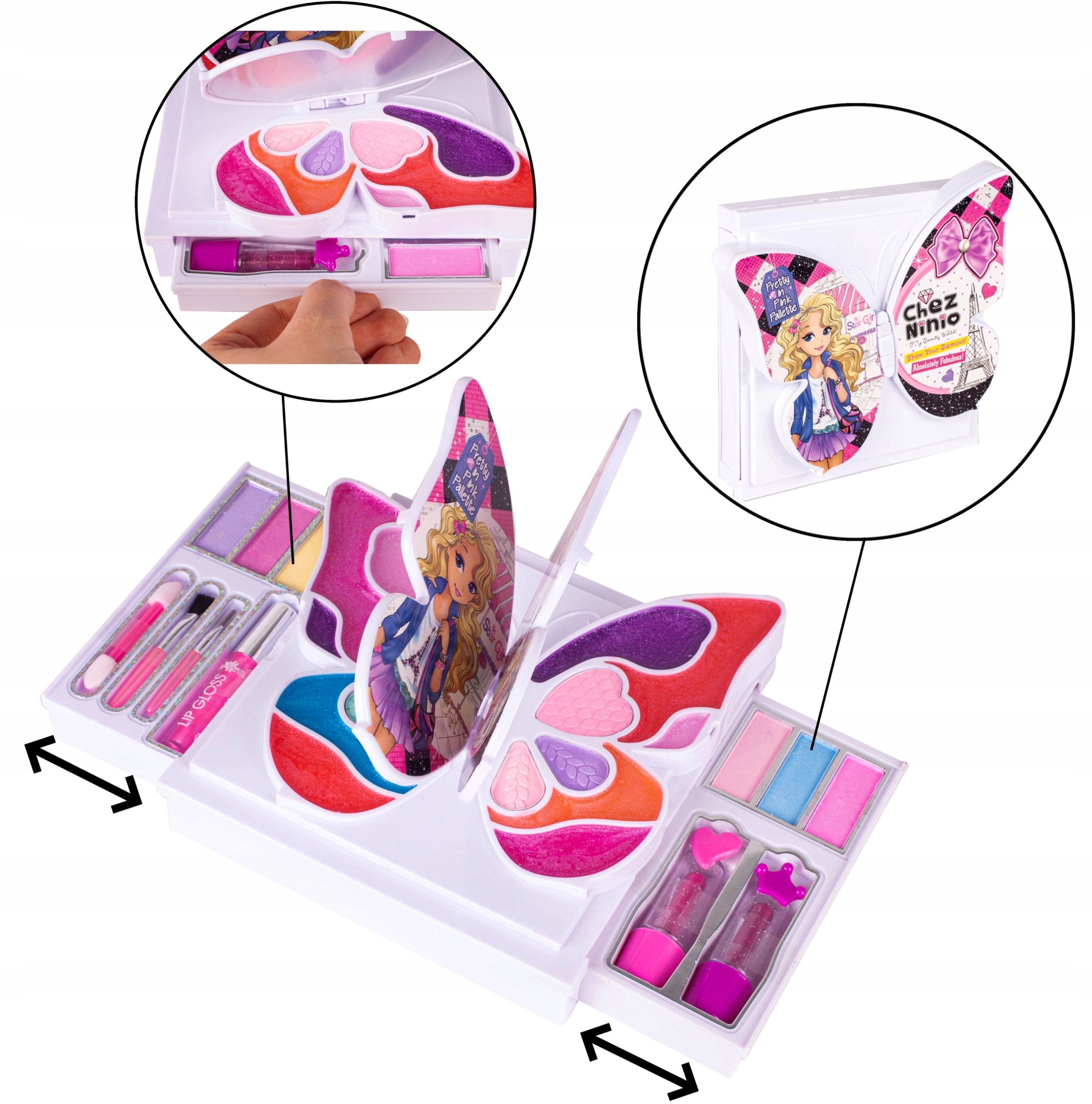 Zestaw Kosmetyków Do Malowania Makijażu Dla Dzieci Motylek