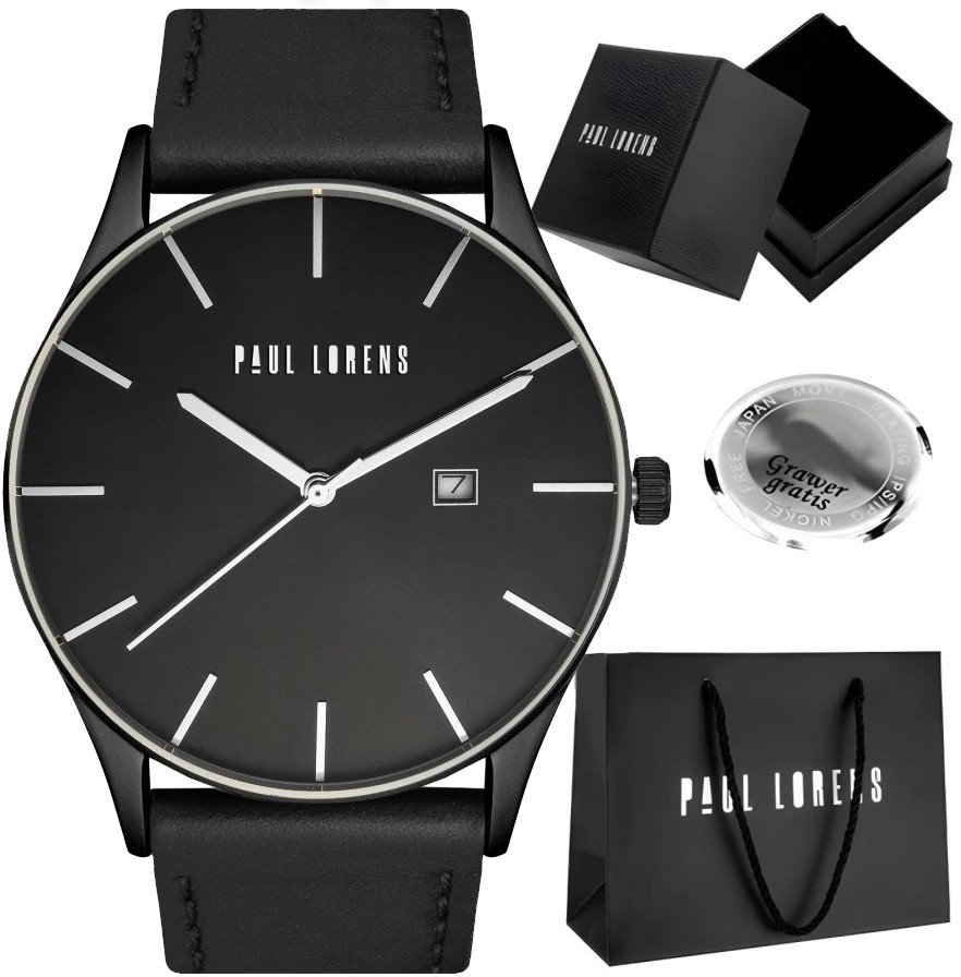 Zegarek męski Paul Lorens - LONGIO-1A5 Z GRAWEREM