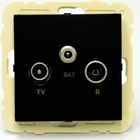 Efapel EFAPEL LOGUS90 GNIAZDO ANTENOWE KOŃCOWE SATELITARNE CZARNY 90543 KWPM