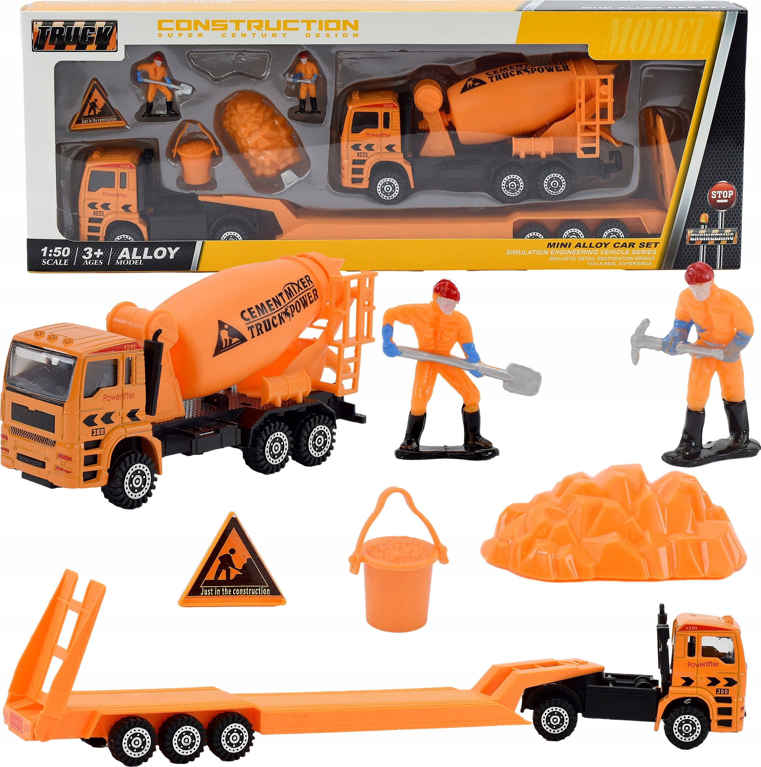 Skleplolki ZESTAW POJAZDY BUDOWLANE BETONIARKA AUTA METAL RESORAKI REMONT BUDOWA DROGI