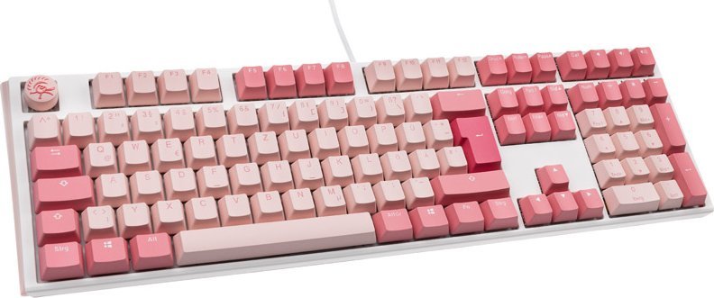 Klawiatura Ducky Ducky One 3 Gossamer Pink Gaming Tastatur - MX-Ergo-Clear