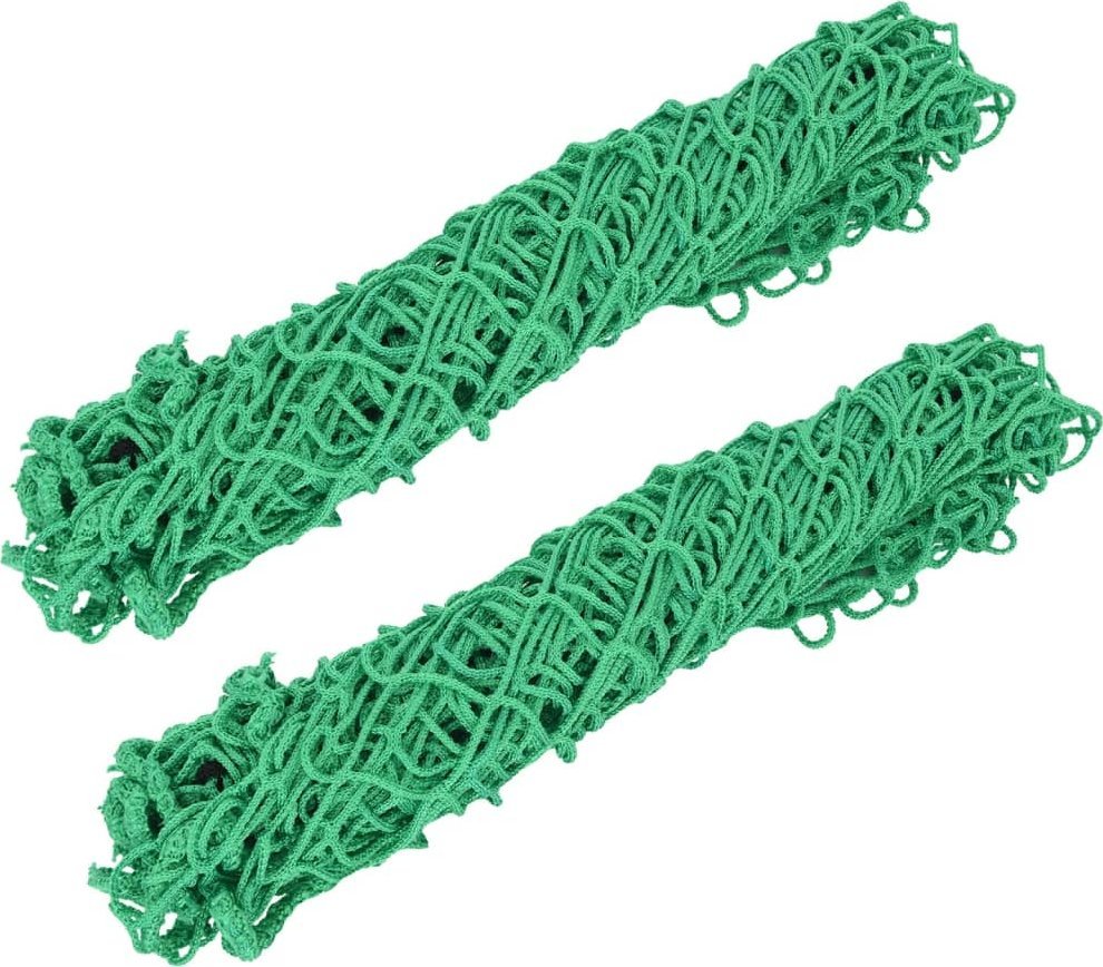 vidaXL Siatki na siano, 2 szt., prostokątne, zielone, 90x60 cm, PP