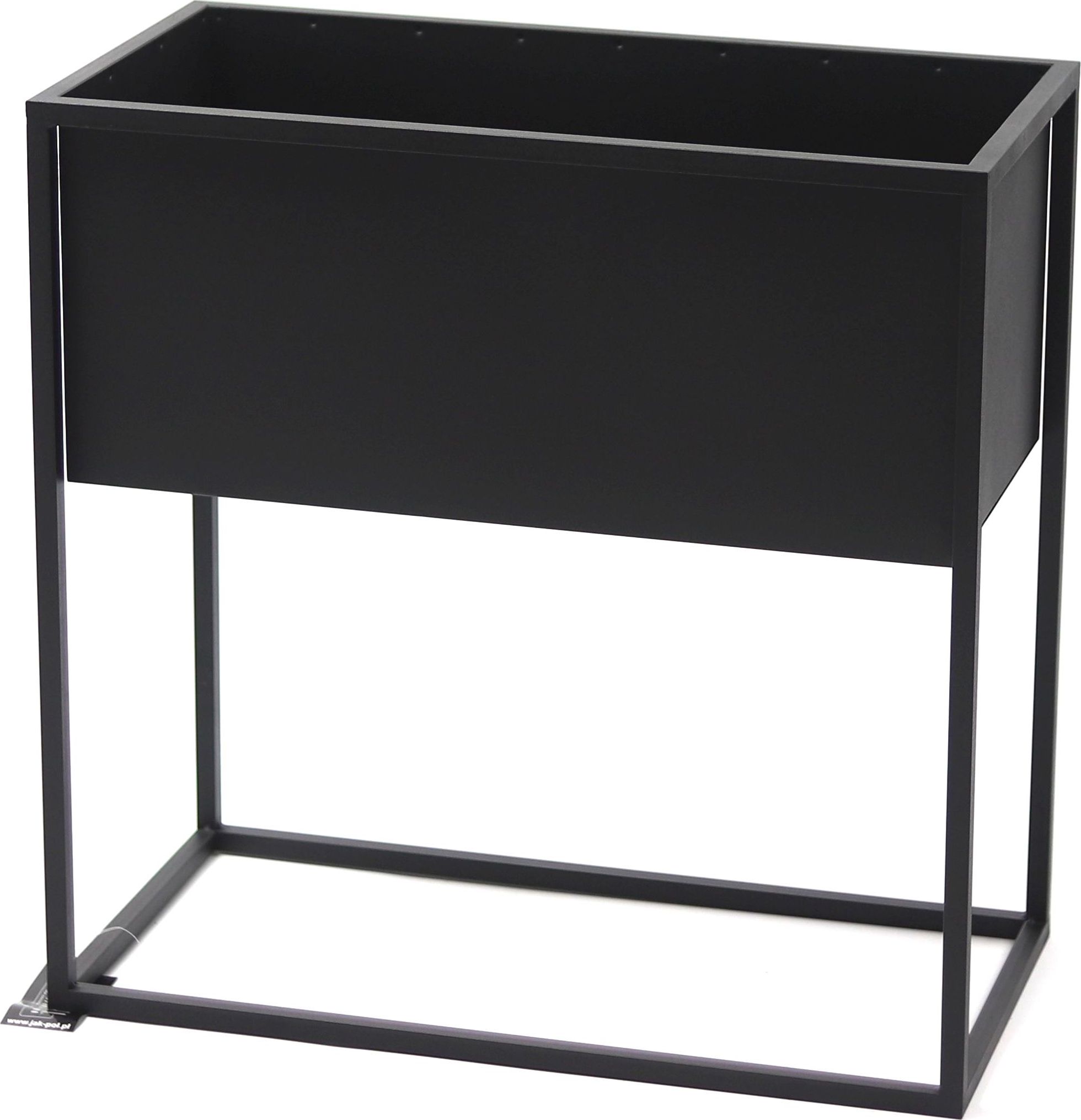 Jakpoldesign Kwietnik Metalowy Stojak CUBO 60x60x30cm czarny skrzynka loft 05-14