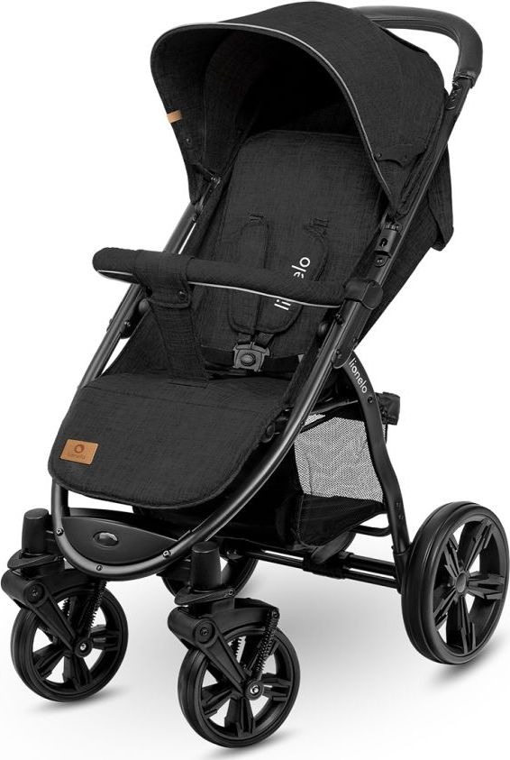 Wózek Lionelo Annet Plus wózek spacerowy / spacerówka na każdy teren • Black Carbon