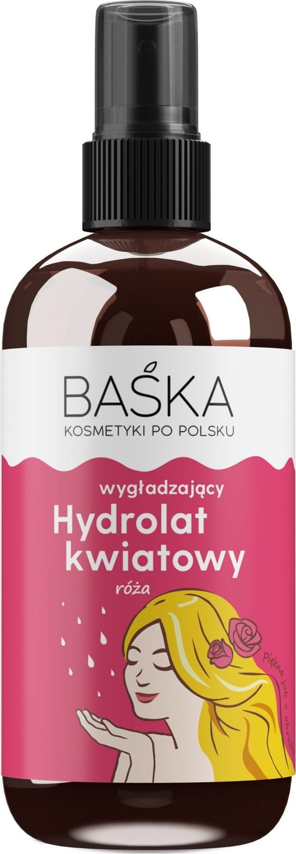 Solverx BAŚKA Hydrolat kwiatowy do twarzy wygładzający - róża 100 ml