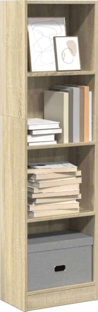 vidaXL Regał, dąb sonoma, 40x24x143 cm, materiał drewnopochodny