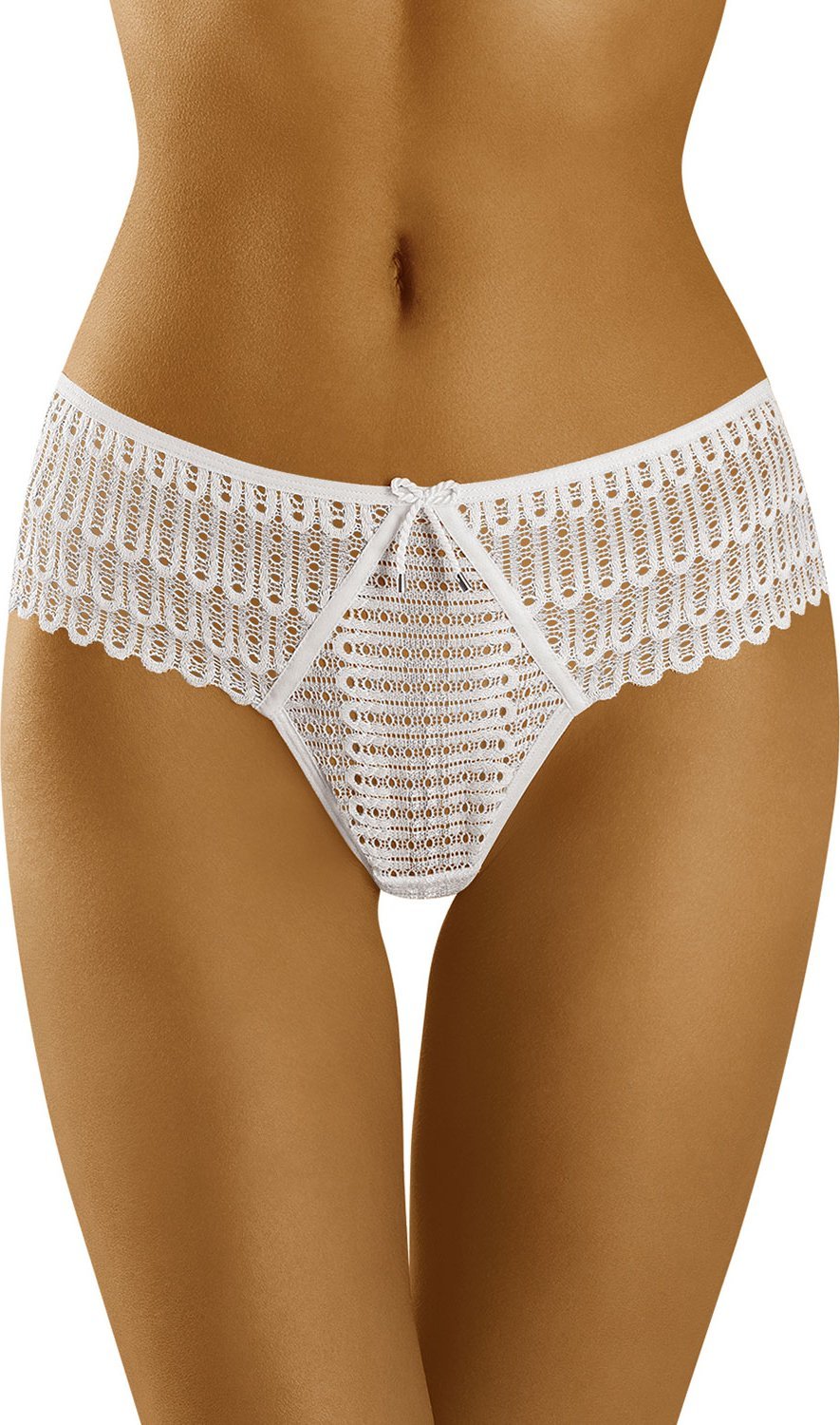 Wolbar Wol-Bar Curanta biały L Majtki brazyliany