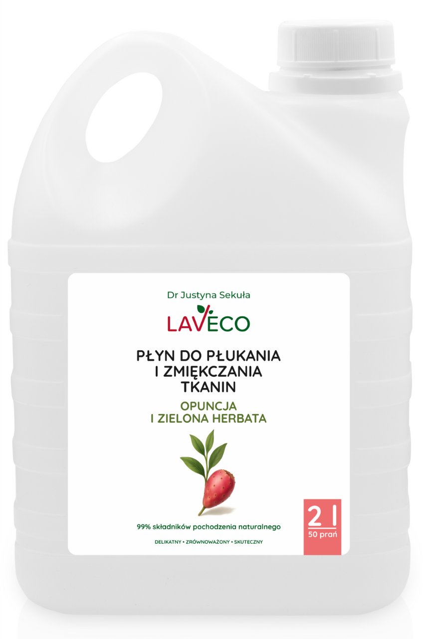 Płyn do płukania i zmiękczania tkanin - opuncja i zielona herbata - 2 l