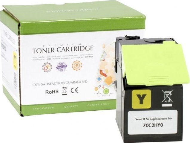 Toner Static Control Compatible Static-Control Lexmark 702HY (70C2HY0) Yellow, 3000 p.