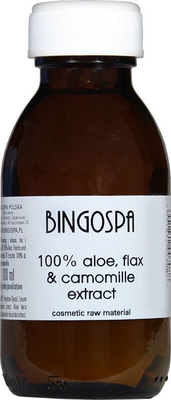 BingoSpa Wyciąg z Aloesu Lnu i Rumianku 100% 100 ml