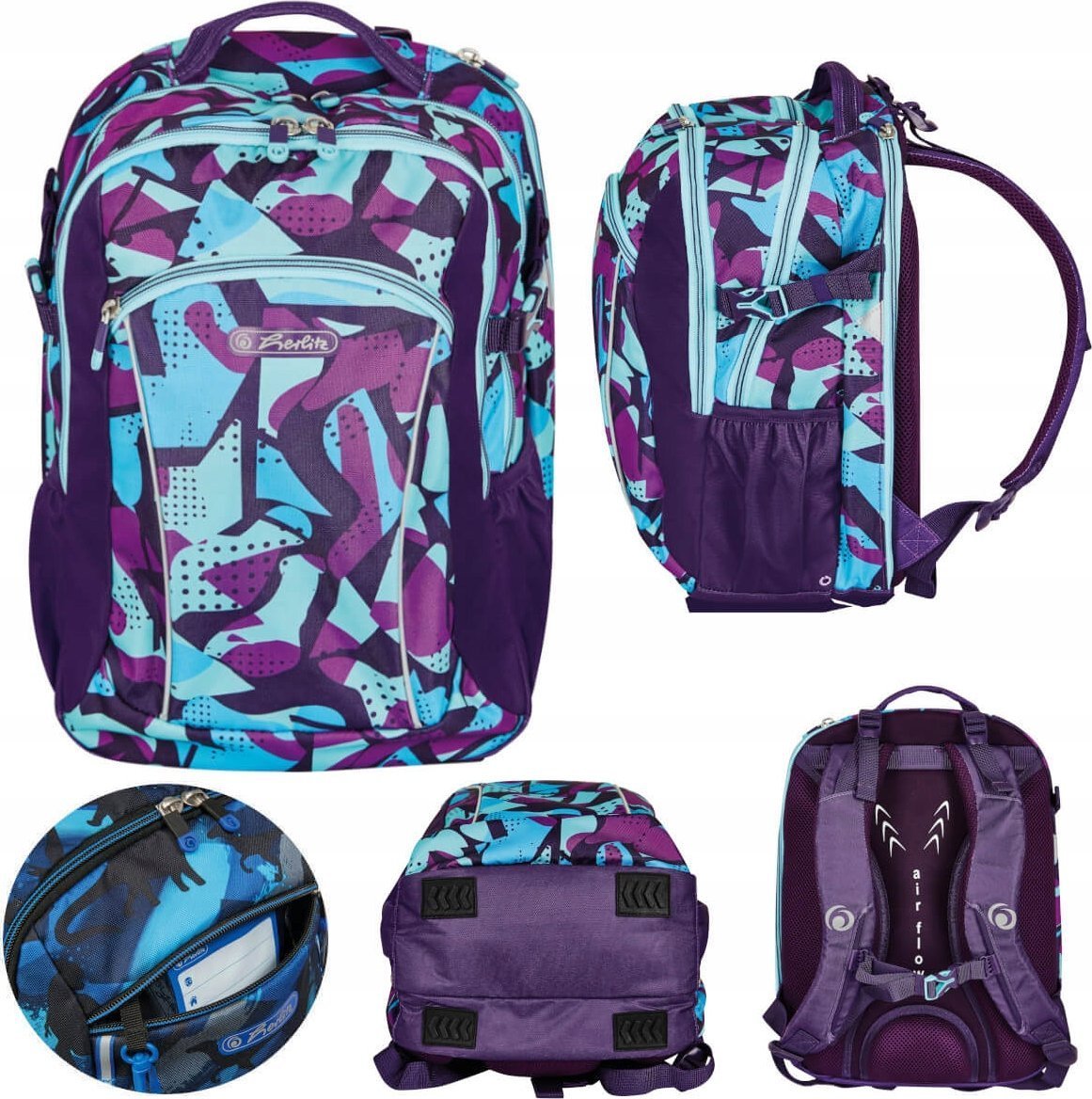 Herlitz Herlitz Grundschulrucksack Ultimate leer CamoPurple